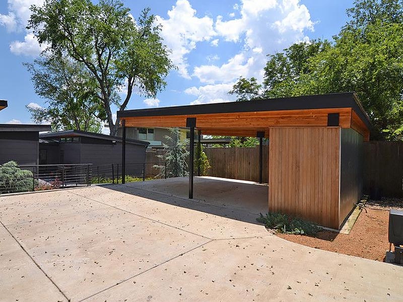 vue carport pour voiture