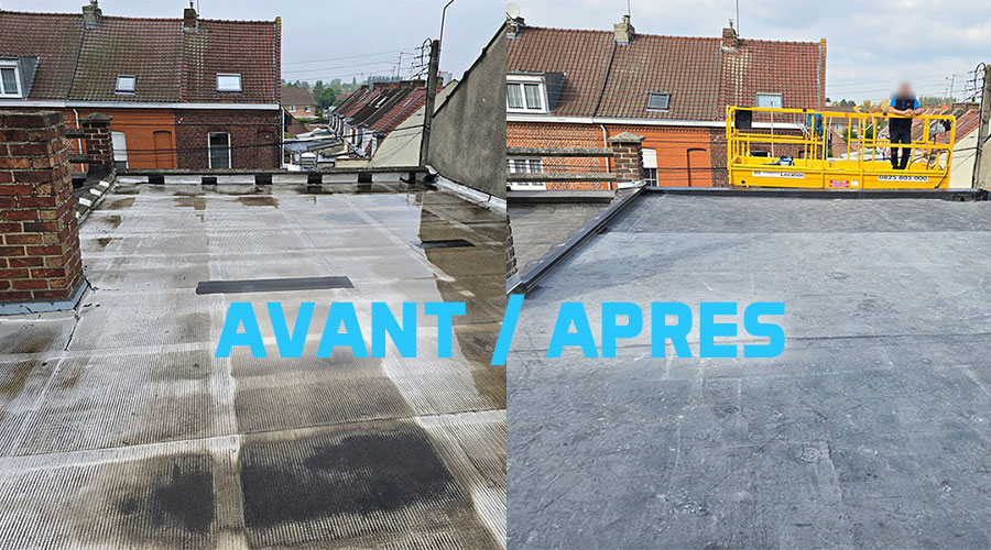 Rénovation complète d’une toiture plate à Comines-Warneton