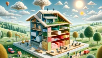 Illustration d'une maison bio-sourcée en isolation dans le nord