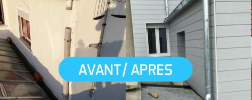 Isolation extérieure et bardage fibrociment à Nieppe
