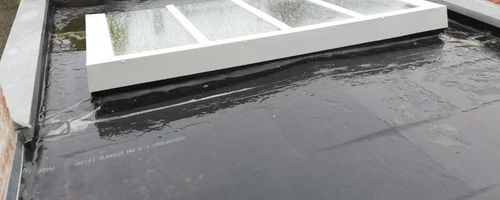 Vu d'une toiture plate pour extension sur Lille
