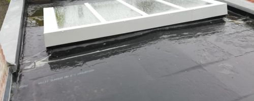 Vu d'une toiture plate pour extension sur Lille