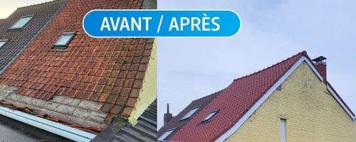 Rénovation complète d'une toiture en tuile au Ploegsteert