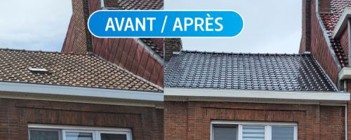 Rénovation complète d'une toiture en tuile à Lomme