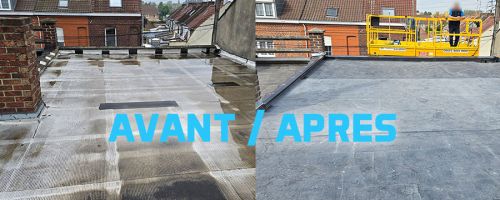 Rénovation complète d’une toiture plate à Comines-Warneton
