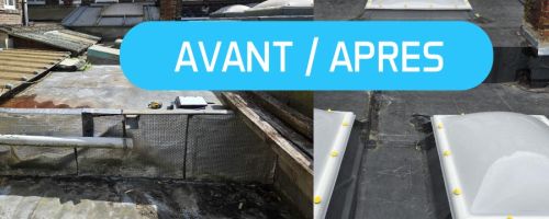 Rénovation de toiture plate à Armentières