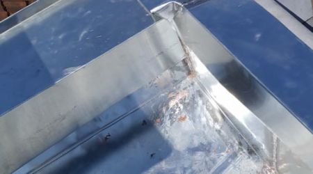 Vue sur le zinc remplacé sur la toiture à Armentieres