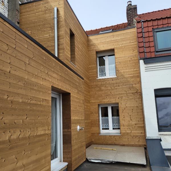 Pose Isolation Exterieur Bartage Thermowood Comines